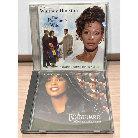 Whitney Houston Lot of 2 Movie Soundtracks CD The Preachers Wife & Bodyguard - Picture 1 of 8